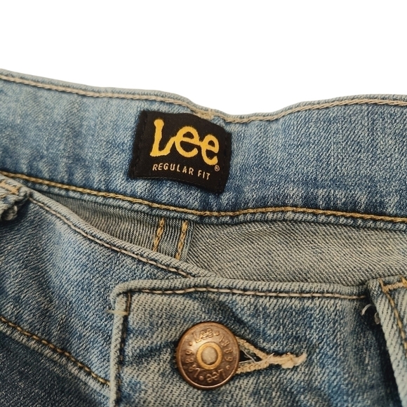 LEE Men's Regular Fit Medium Wash Denim Blue Jeans Size 36x34 - Picture 11 of 16